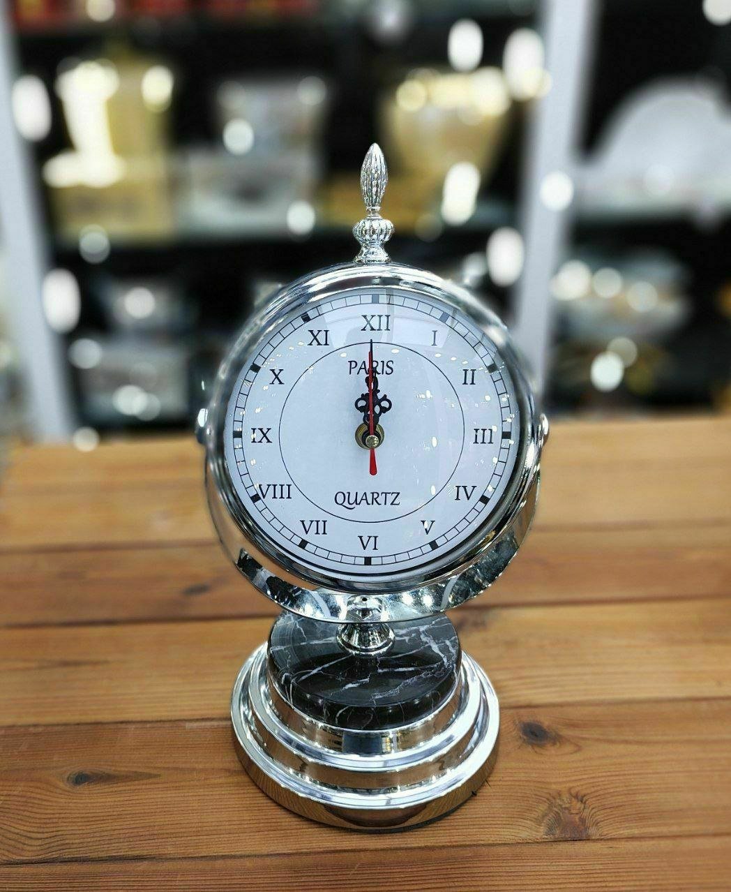 ساعت رومیزی سفید سیلور