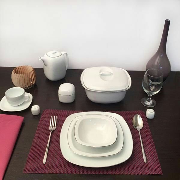 چینی یاسمن لب طلا ۷۷ پارچه