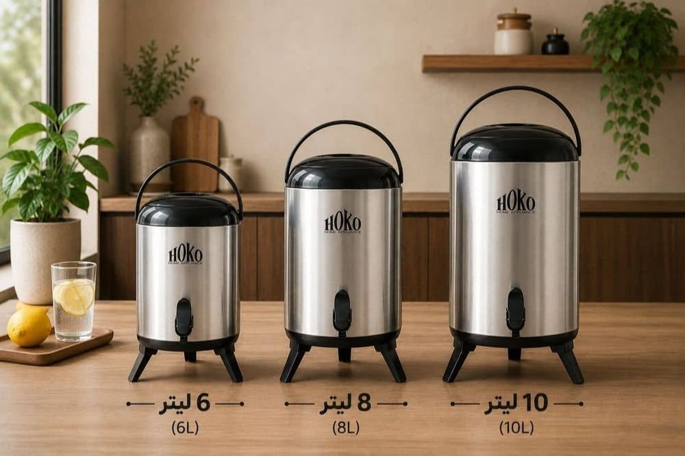 کلمن تمام استیل HOKO ظرفیت ۱۰ لیتر