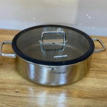 تابه دو دسته استیل ۲۸ عرشیا کف لیزری مدل SS050-3341