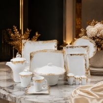 سرویس ۹۷ پارچه چینی زرین وینچی کلودیا طلایی