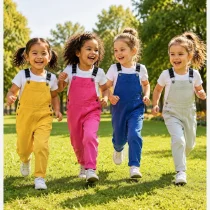 بیلرسوت دخترانه جین پاستیلی برند کیت کت سایز 3 تا 8 سال